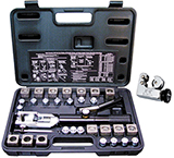 Mastercool 71475-PRC universal hydraulic flaring tool set with tubing cutter