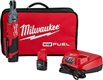 Milwaukee M12 FUEL 1/4" drive ratchet kit