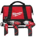 Milwaukee 2491-23 M12 3pc tool kit