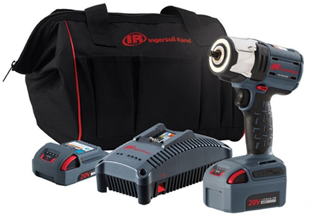 Ingersoll-Rand W5132-K22 3/8" drive 20volt impact wrench kit with 2 batteries